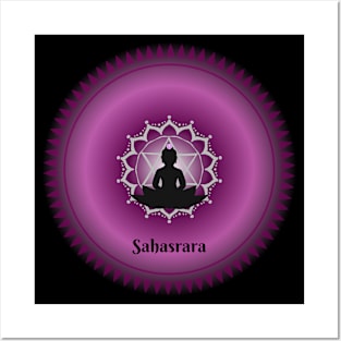 Sahasrara, Crown Chakra. Meditative, Mindfulness. Posters and Art